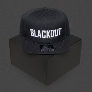 Blackout - Text - White - Starter Snapback Cap